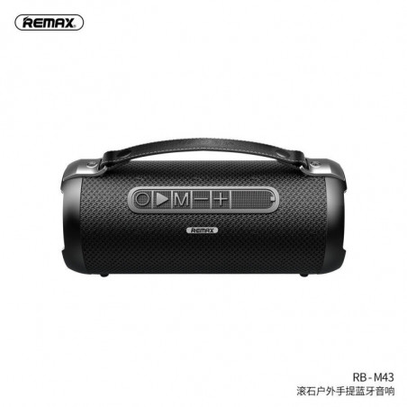 REMAX Gwens Enceinte portable sans fil extérieure RB-M43 (Prise en charge de la carte TF et de la clé USB) Noir