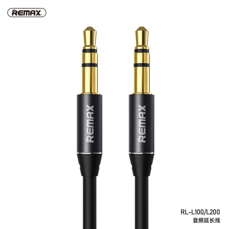 REMAX Câble audio Aux 3,5 mm 1m 2m RL-L100 RL-L200