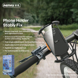REMAX Série Fiyo Support de téléphone pour vélo RM-C01 Noir+Jaune