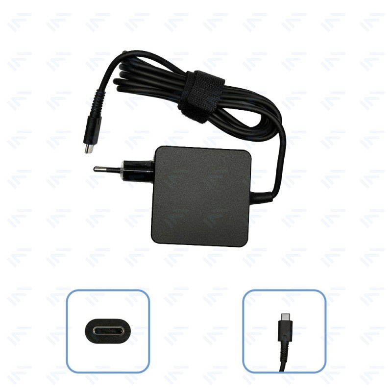Chargeur 45W pour Ordinateur Portable Type-C Adaptateur Secteur Embout Type-C