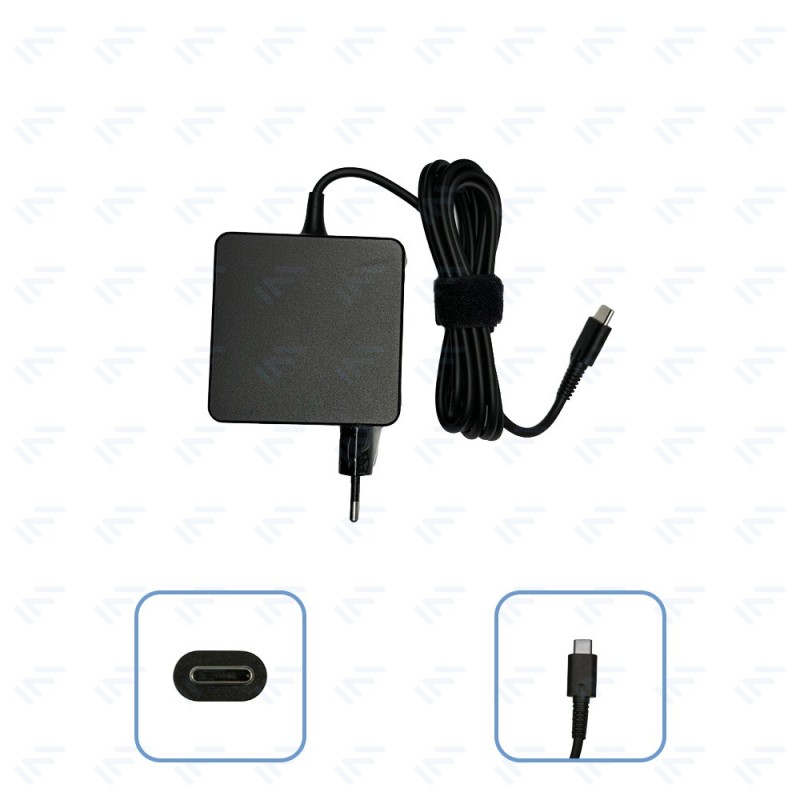 Chargeur 65W pour Ordinateur Portable Type-C Adaptateur Secteur Embout Type-C