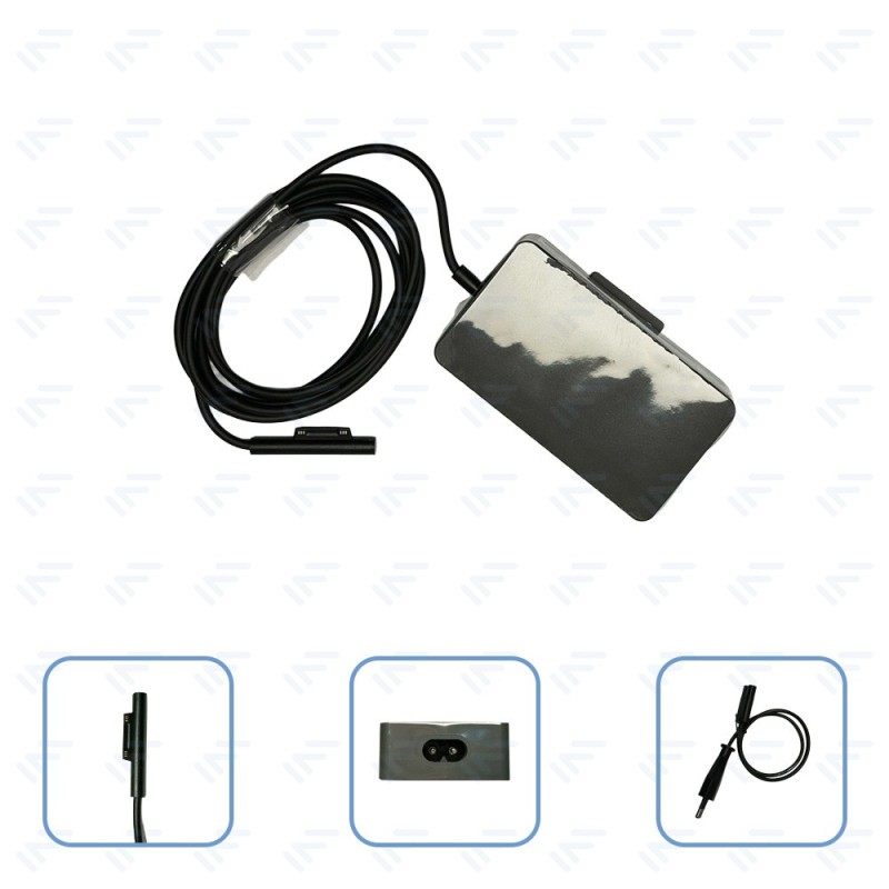 Chargeur 65W pour Ordinateur Portable Surface Adaptateur Secteur Embout Pro3&4