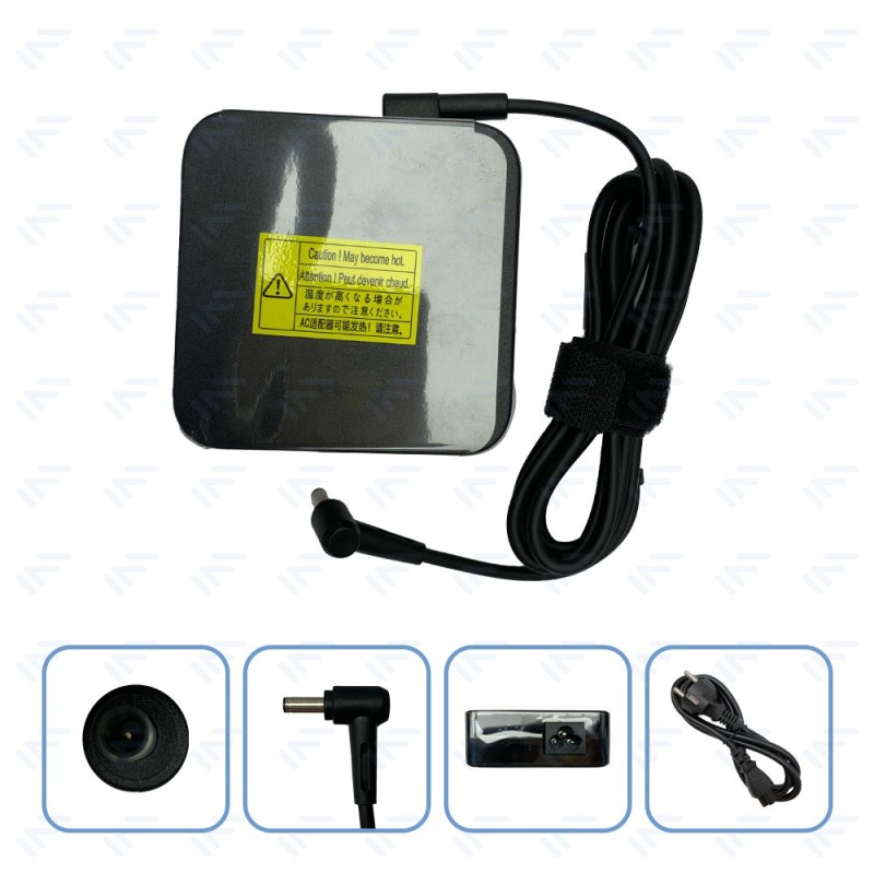 Chargeur 90W pour Ordinateur Portable ASUS Adaptateur Secteur Embout avec aiguille Φ4.5 × Φ3.0