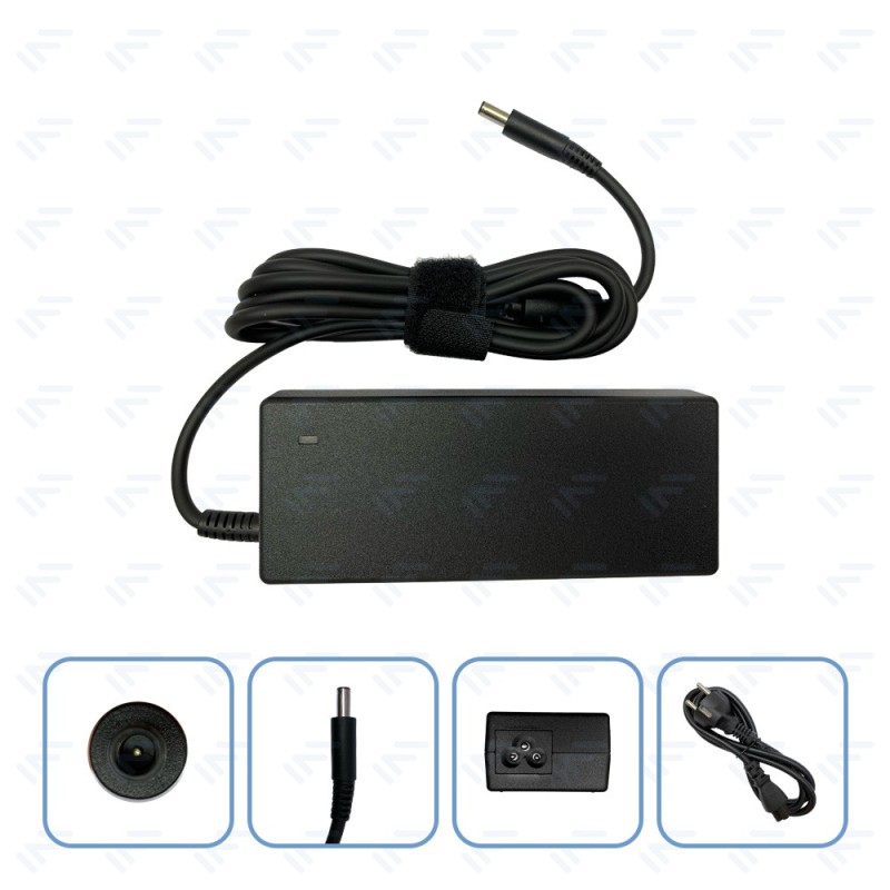 Chargeur 90W pour Ordinateur Portable Dell Adaptateur Secteur Embout avec aiguille Φ4.5 × Φ3.0