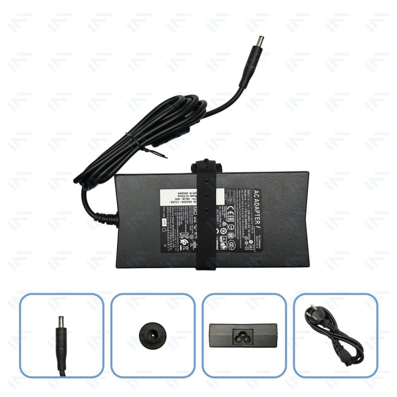 Chargeur 130W pour Ordinateur Portable Dell Adaptateur Secteur Embout avec aiguille Φ4.5 × Φ3.0