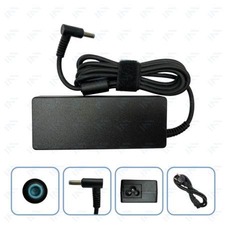 Chargeur 90W pour Ordinateur Portable HP Adaptateur Secteur Embout Bleu Φ4.5 × Φ3.0