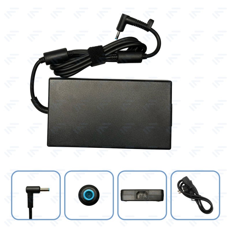 Chargeur 200W pour Ordinateur Portable HP Adaptateur Secteur Embout Bleu  Φ4.5 × Φ3.0