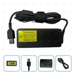 Chargeur 65W pour Ordinateur Portable Lenovo Adaptateur Secteur Embout avec aiguille USB