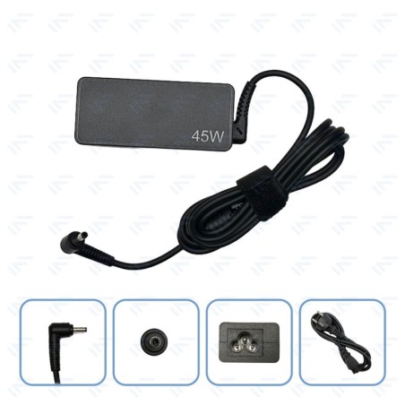 Chargeur 45W pour Ordinateur Portable Lenovo Adaptateur Secteur Embout Φ4.0 × Φ1.7