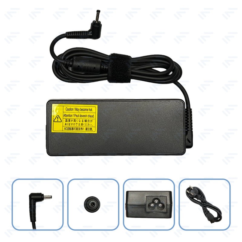 Chargeur 65W pour Ordinateur Portable Lenovo Adaptateur Secteur Embout Φ4.0 × Φ1.7
