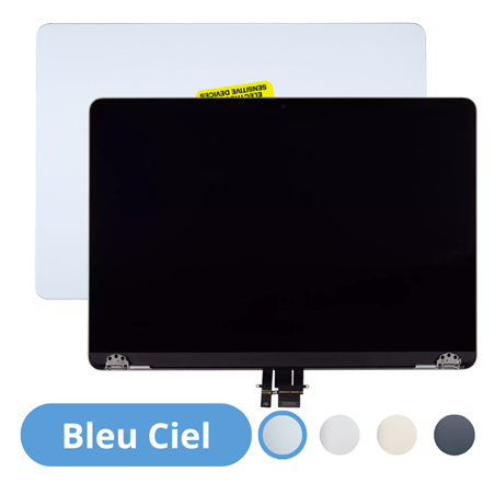 Écran Dalle LCD Complet Assemblé Pour Apple MacBook Air 13" M5 A3449 EMC 8877 Bleu Ciel