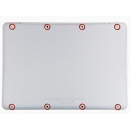 8 x Vis Apple MacBook 13" unibody blanc A1342 fixation coque dessous bas