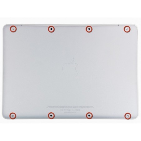 8 x Vis Apple MacBook 13" unibody blanc A1342 fixation coque dessous bas