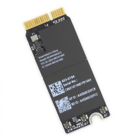Carte Wifi Bluetooth BCM943602CS Apple MacBook Pro Retina 13/15 2015 A1398 A1502