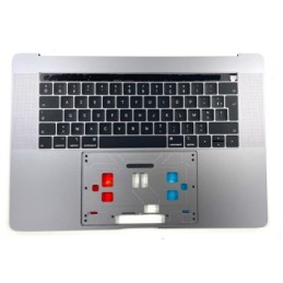 Clavier Topcase Apple MacBook Pro 15" A1990 2018 2019 Gris Sidéral Francais