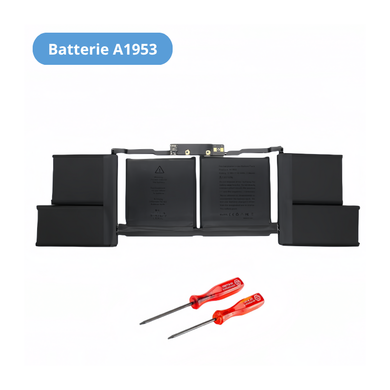 Batterie A1953 Apple MacBook Pro 15" A1990 2018-2019 11.40V 83.6Wh