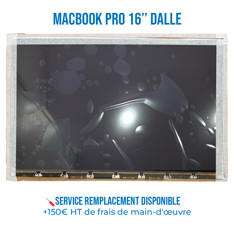 Remplacement dalle LCD seule Apple MacBook Pro 16" M4 A3403 EMC 8895