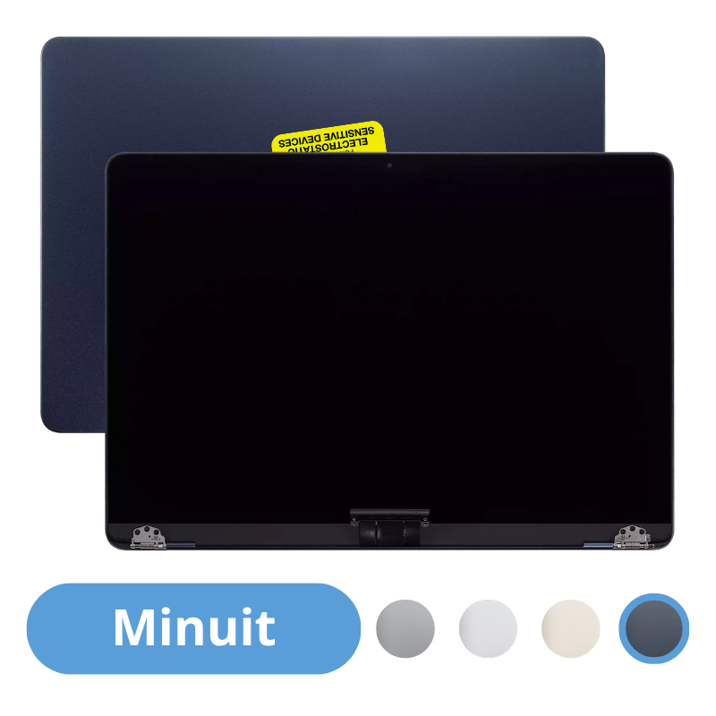 Écran Dalle LCD Complet Assemblé Pour Apple MacBook Air 13" M3 A3113 EMC 8611 Minuit