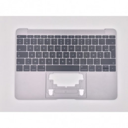 Clavier Topcase Apple MacBook 12" A1534 EMC 2991 3099 Argent Français Azerty
