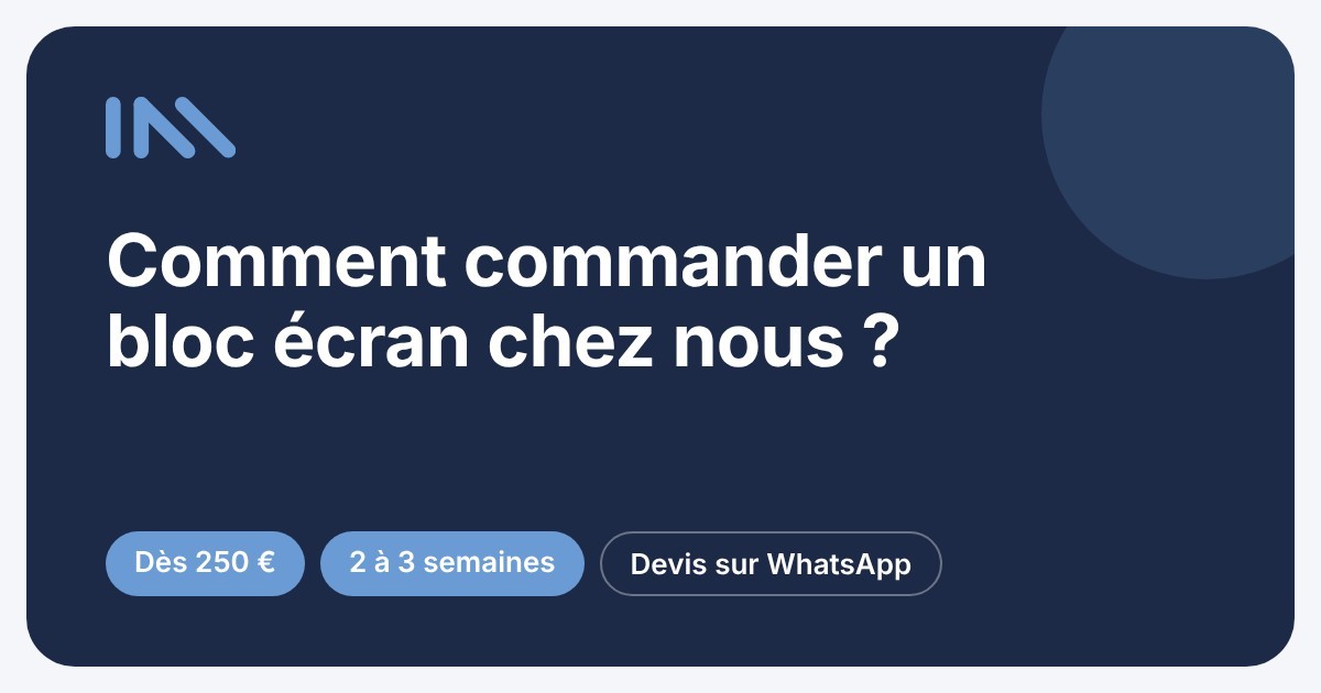 Comment commander un bloc écran pour ordinateur portable ?