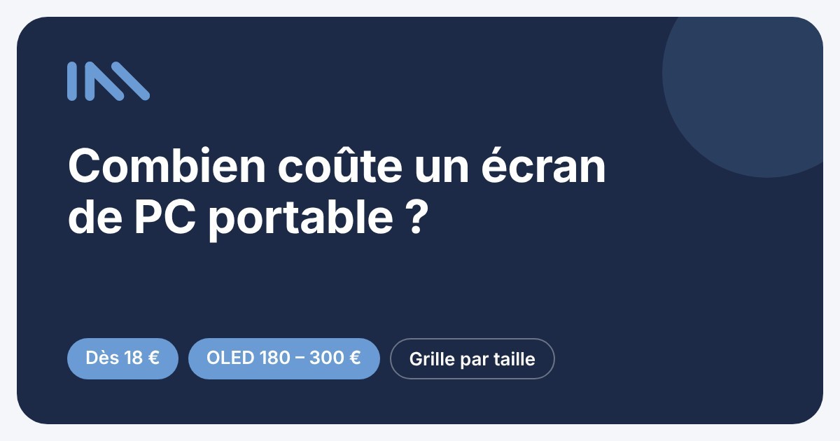 Combien coûte un écran de PC portable ? Le guide pour estimer le prix
